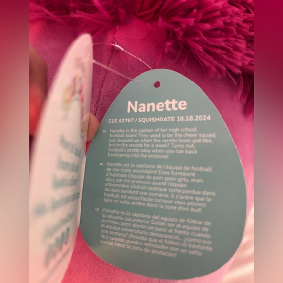 Squishmallows 16” Nanette Big Foot Plush Stuffed Animal - NWT - Picture 9 of 10